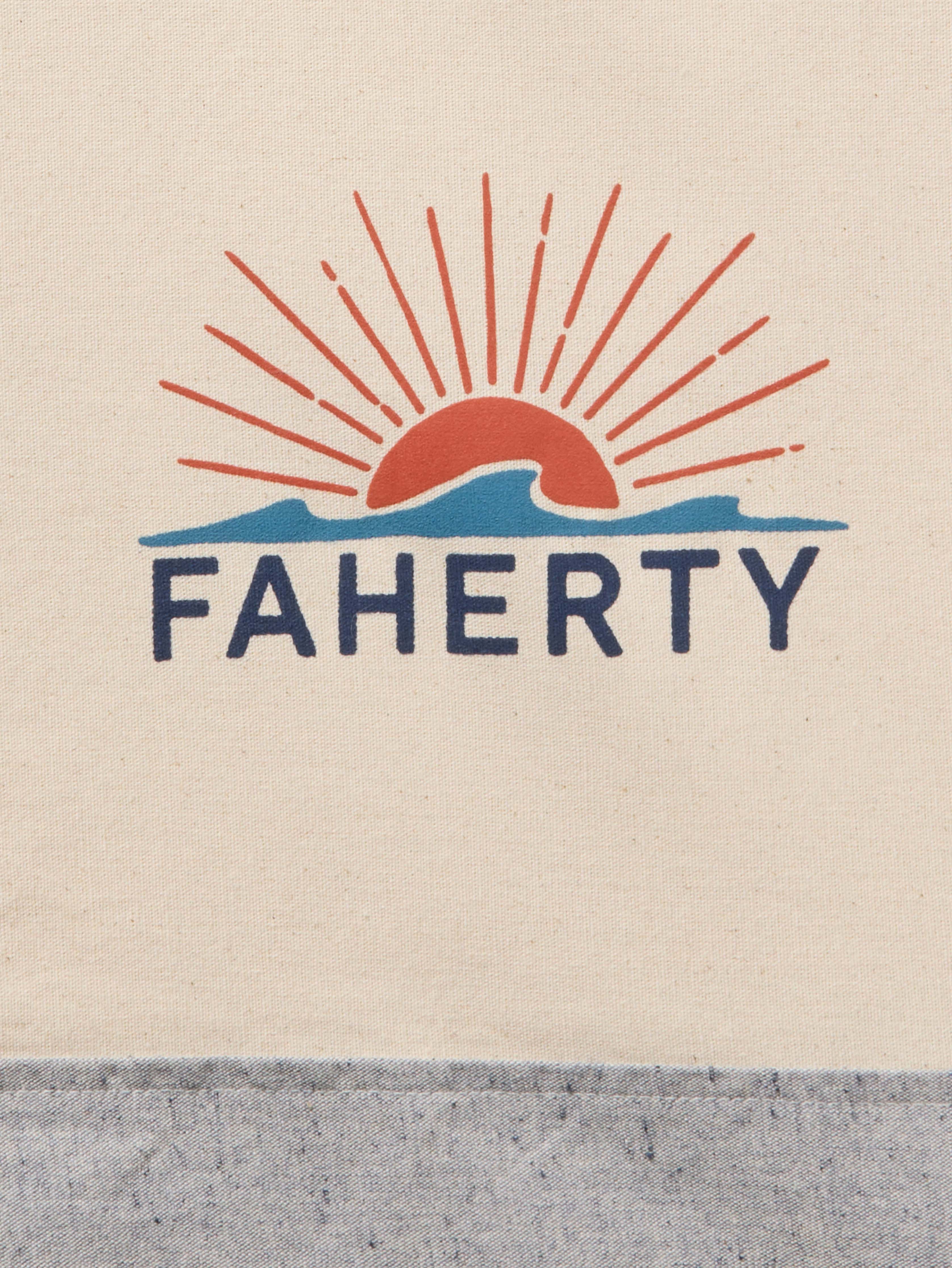 Faherty Canvas Logo Tote - Grey Secondary image