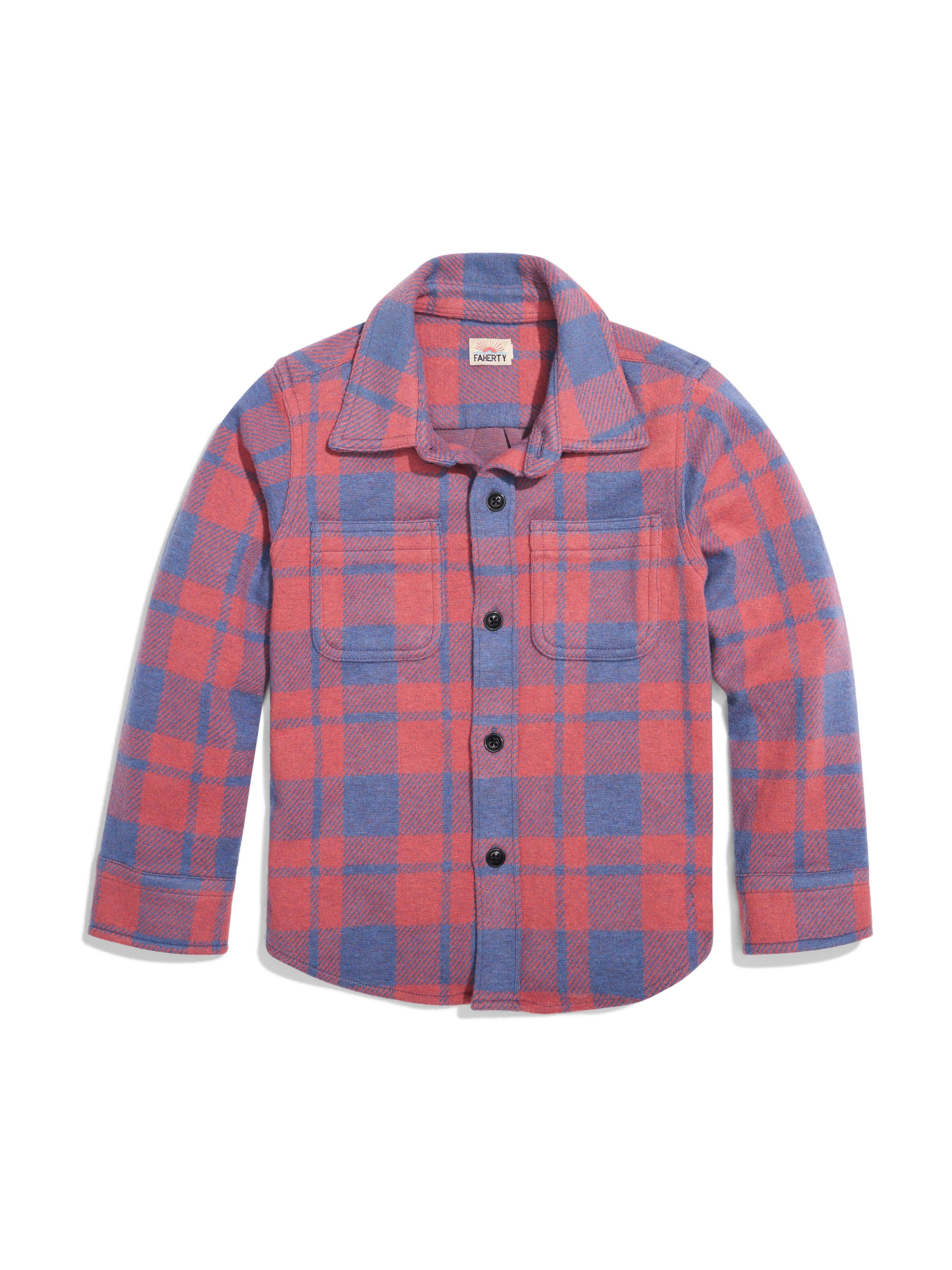 Kids Legend™ Sweater Shirt - Rose Blue Check Main image