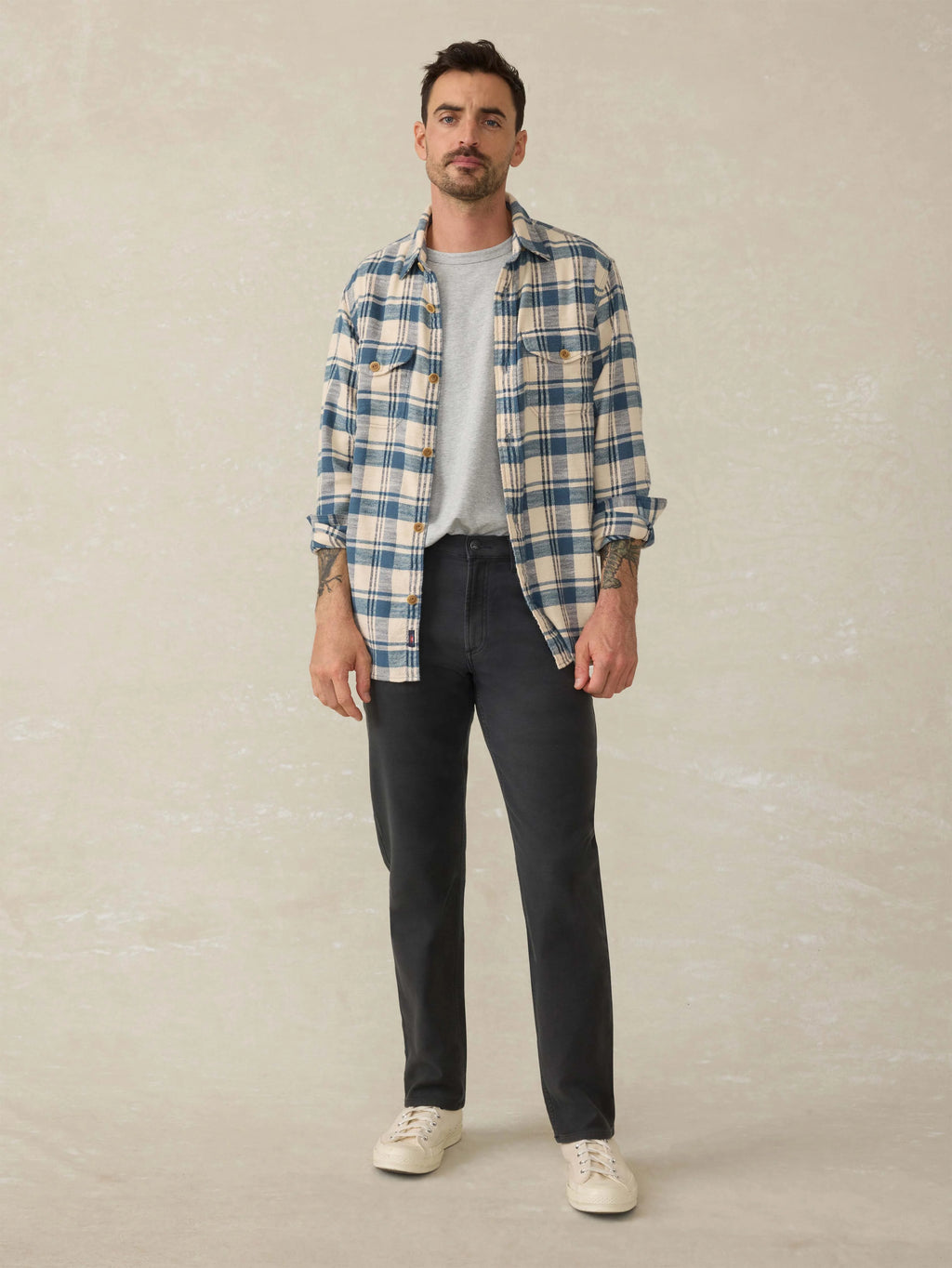 Stretch Terry 5-Pocket Pant - Onyx Black