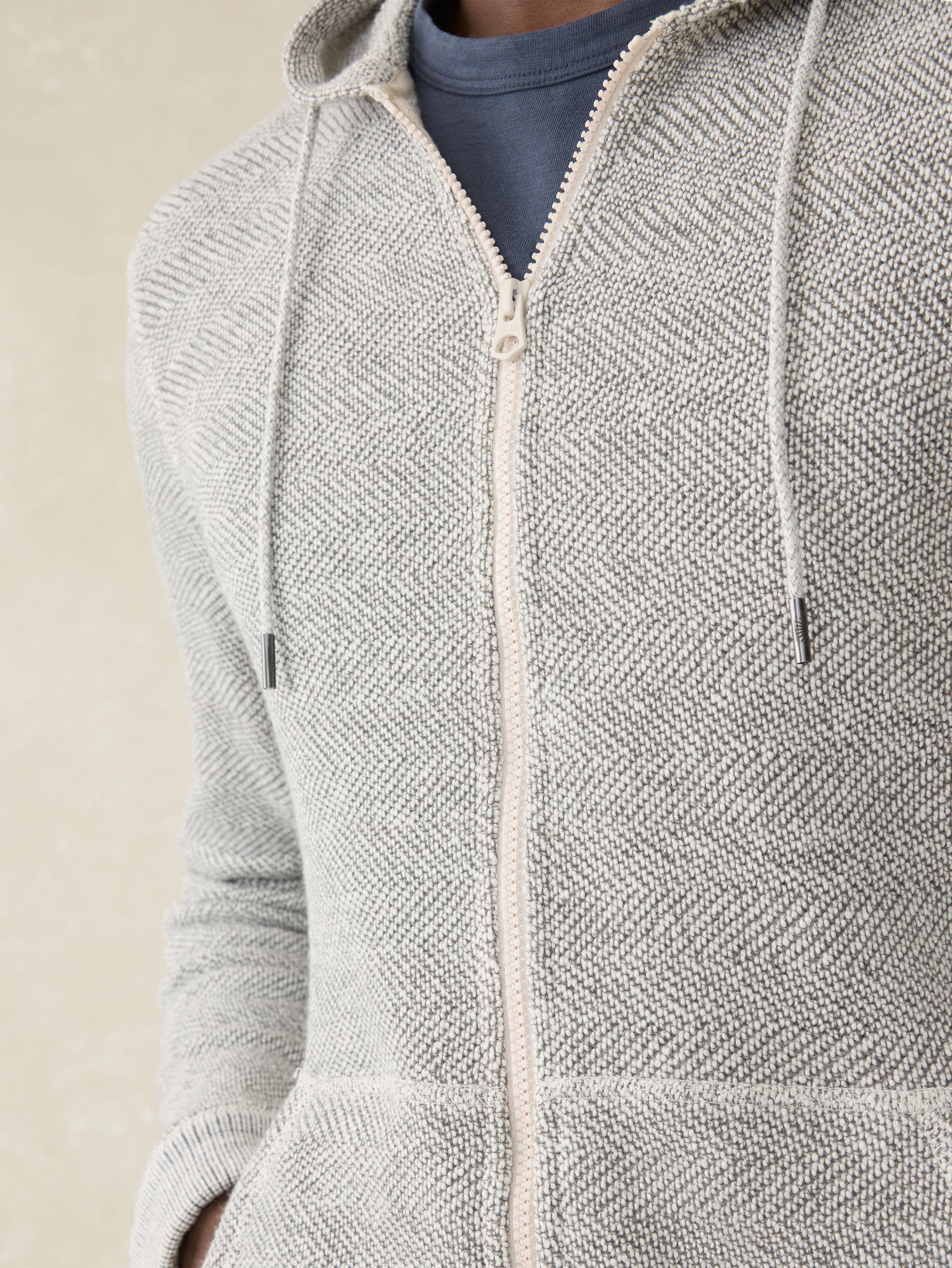 Whitewater Full Zip Hoodie - Grey Shell Loop Secondary image