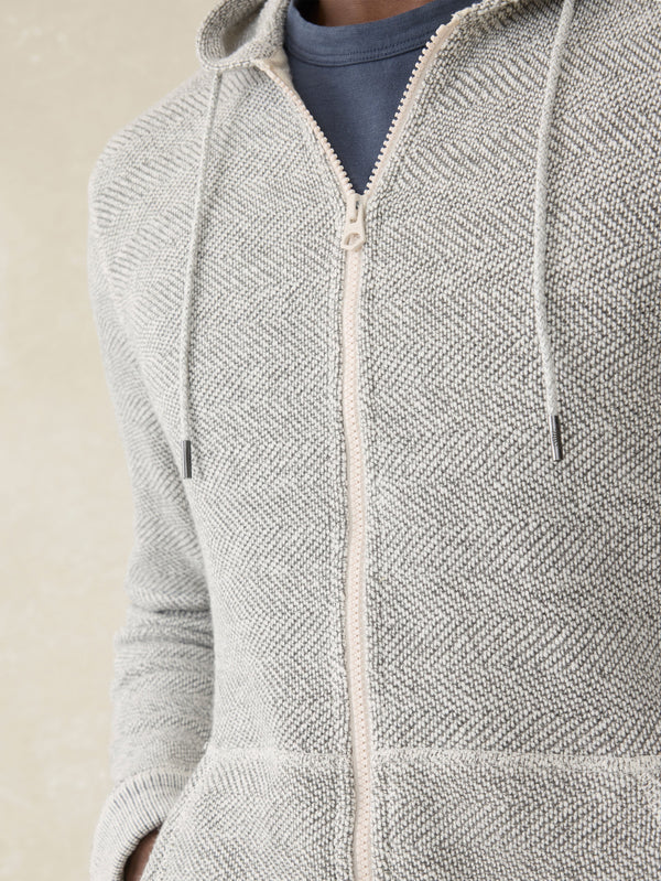 Whitewater Full Zip Hoodie - Grey Shell Loop