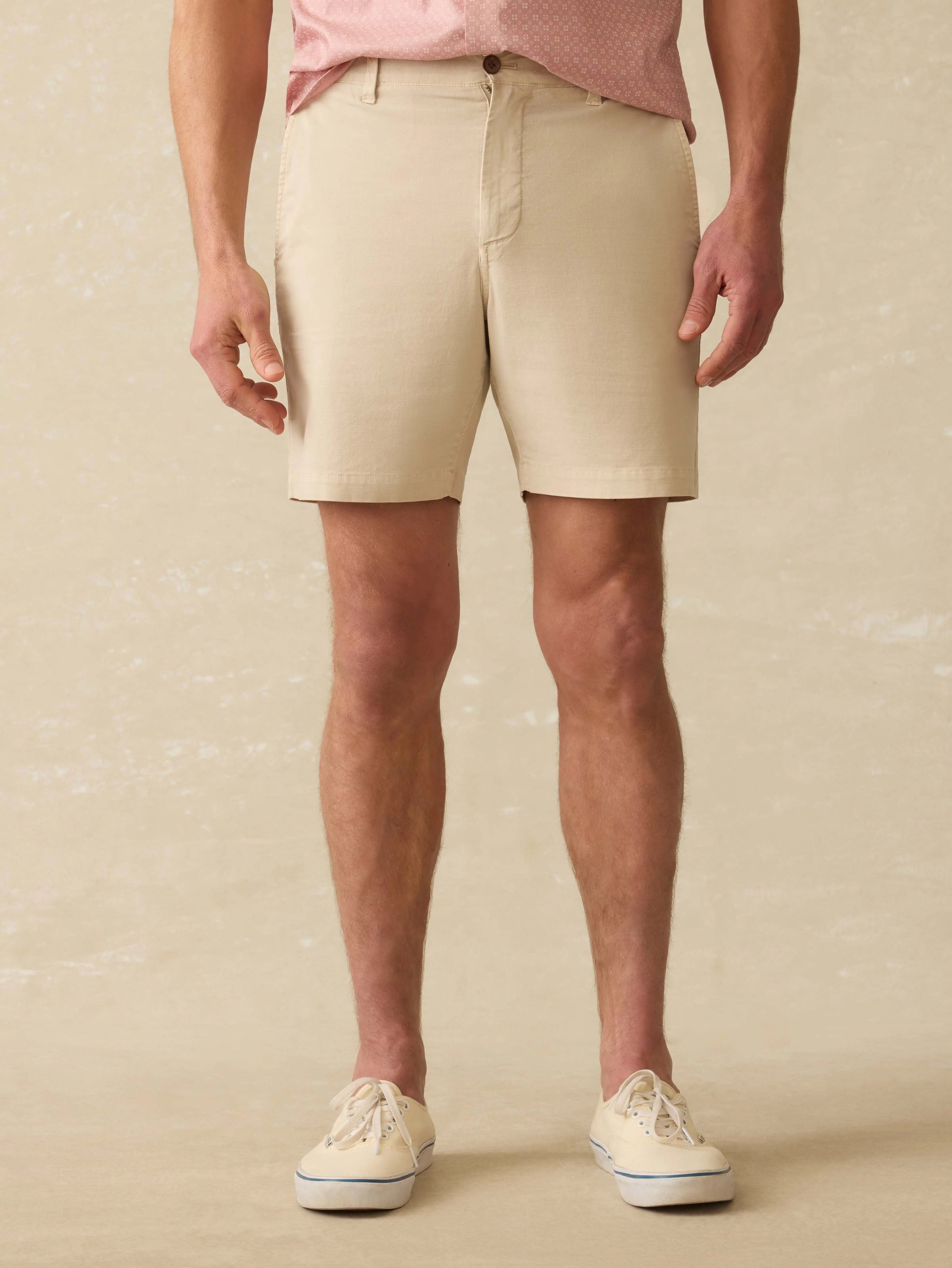 Essential Chino Short (8") - Stone Main image