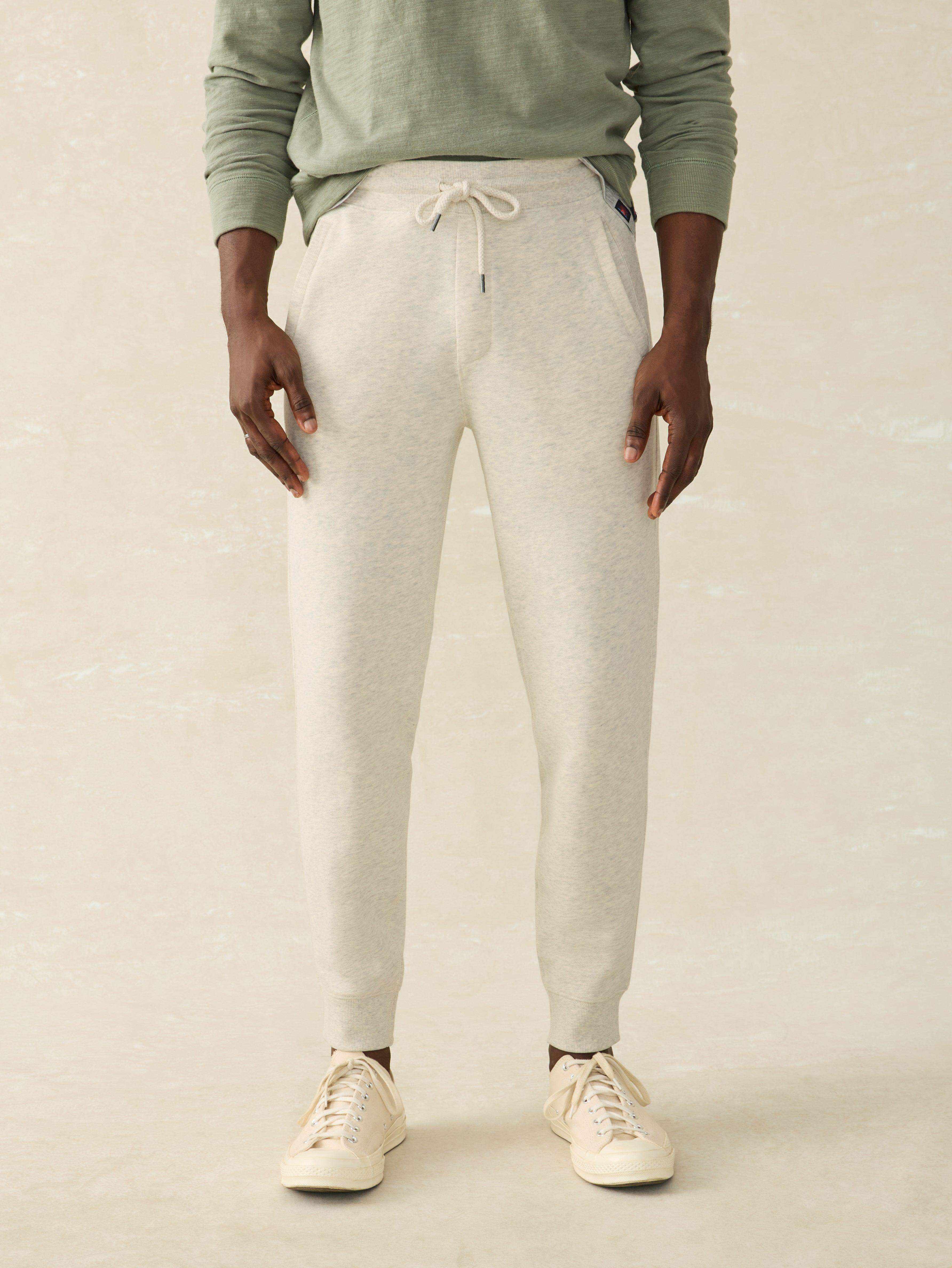 High Standard Fleece Sweatpant - Antique Ivory Heather Main image