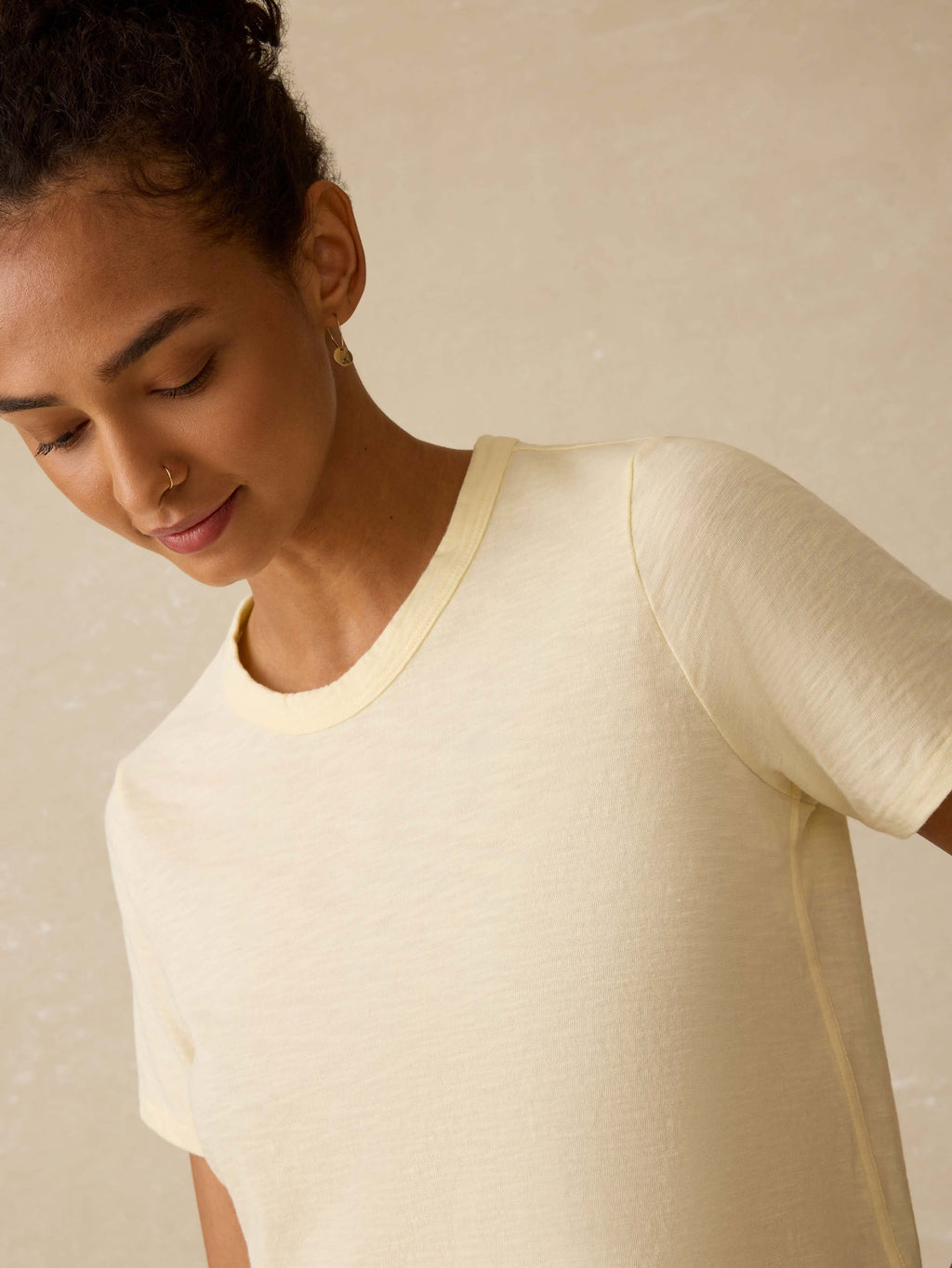 Sunwashed Regenerative Essential Tee - Lemon Sorbet
