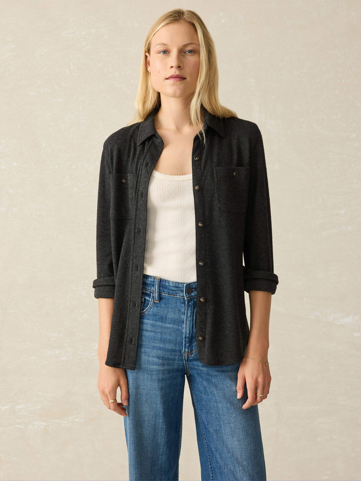 Legend™ Sweater Shirt - Heathered Black Twill Main image