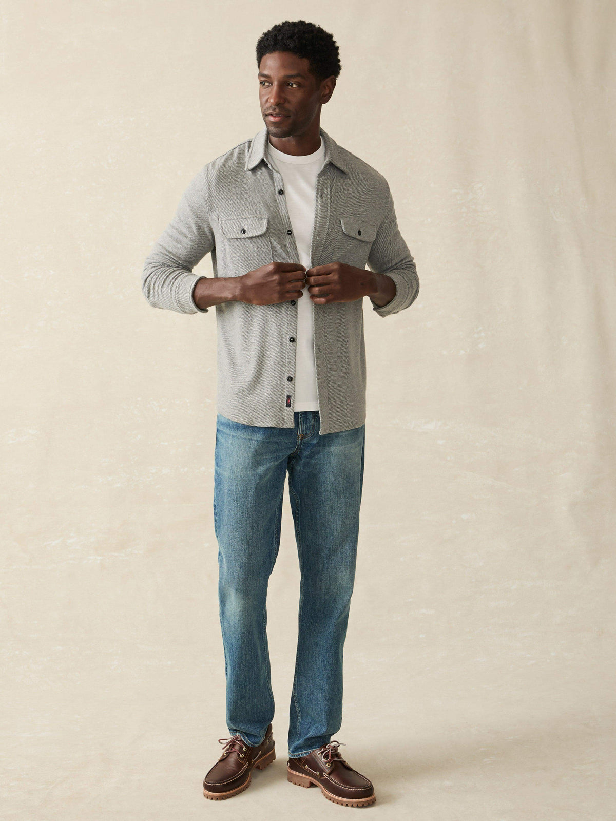 Legend™ Sweater Shirt - Fossil Grey Twill