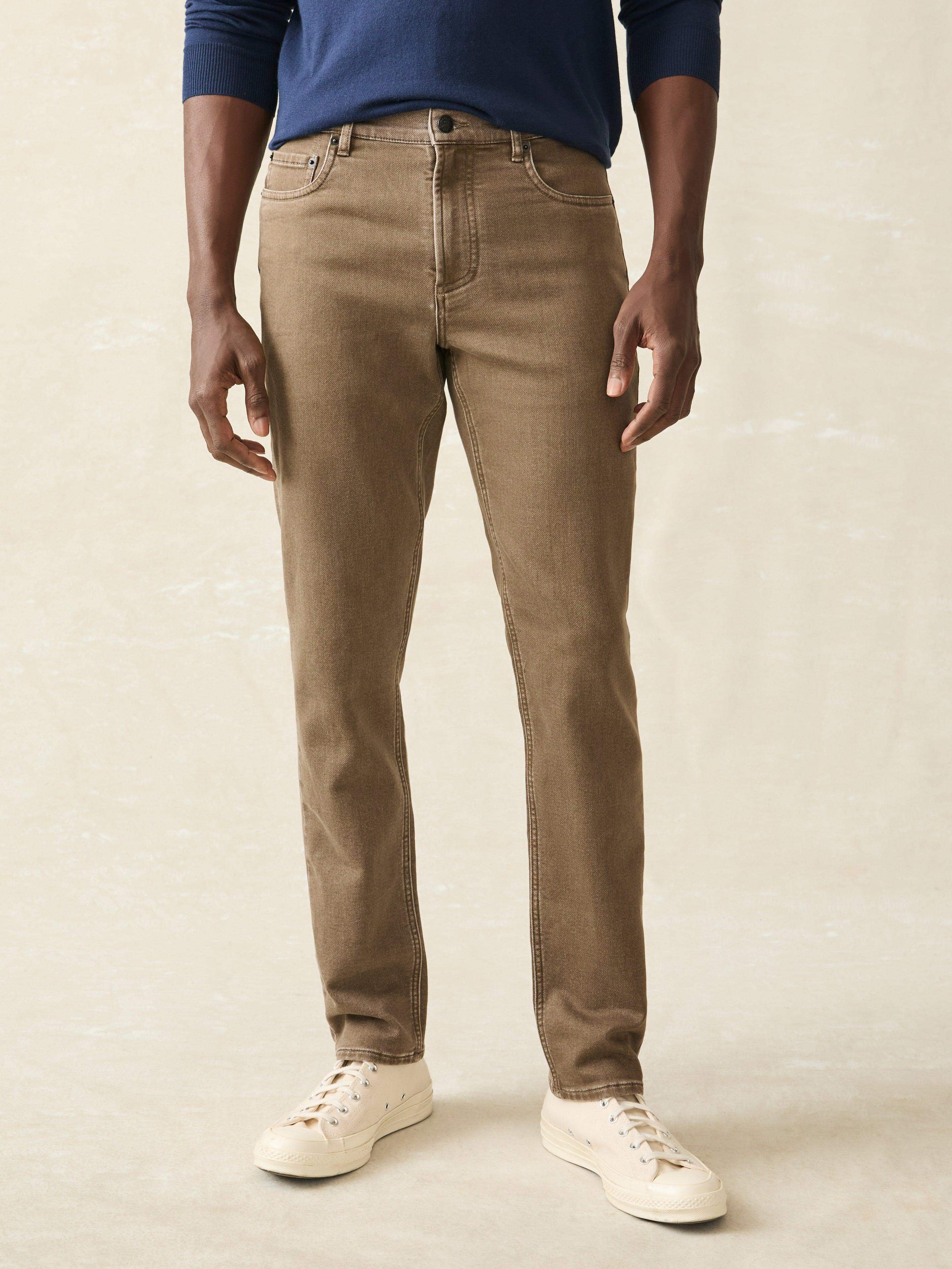 Stretch Terry 5-Pocket Pant - Driftwood Main image