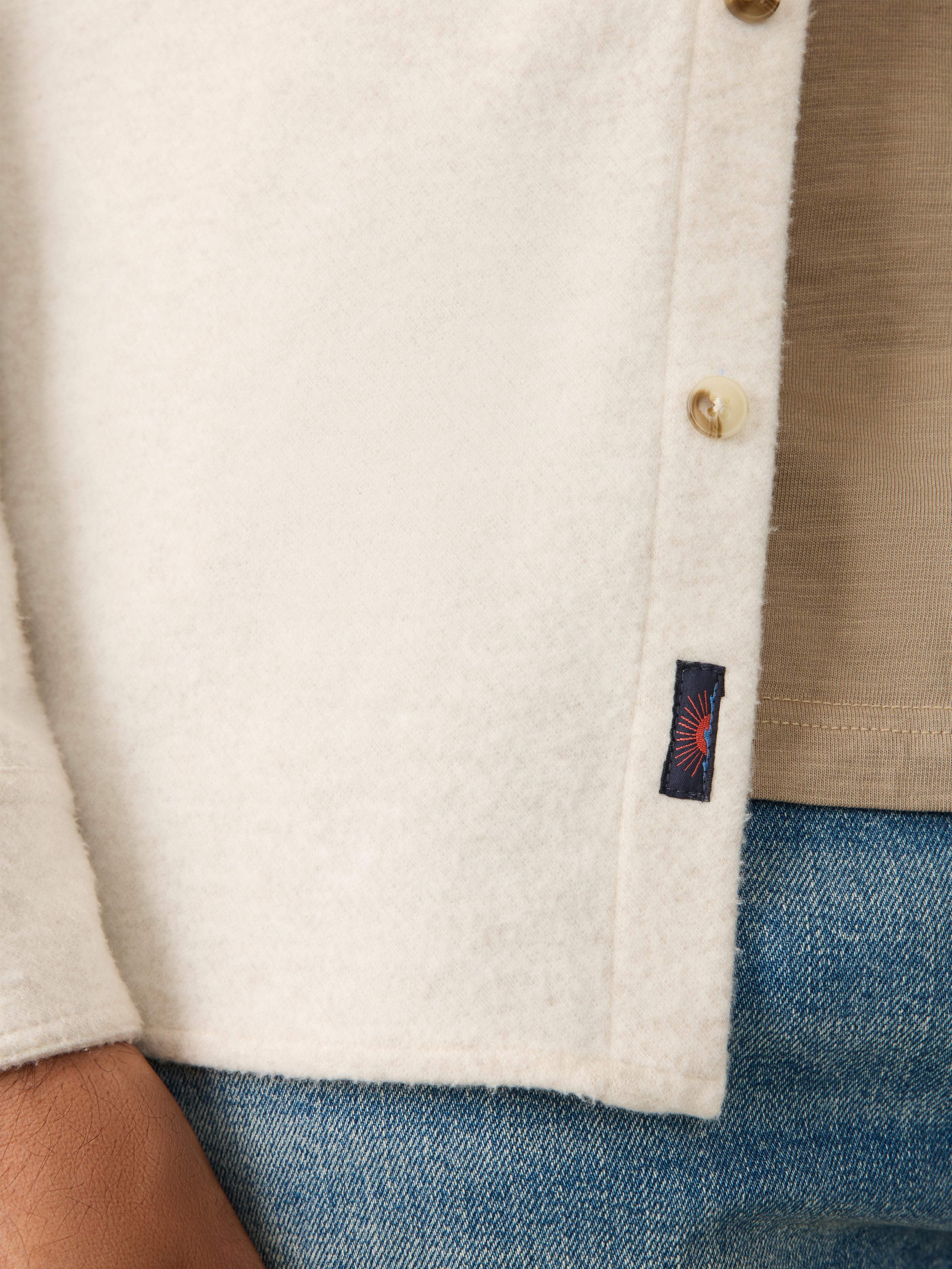 Soft Knit Sweater Shirt - Off White Secondary image