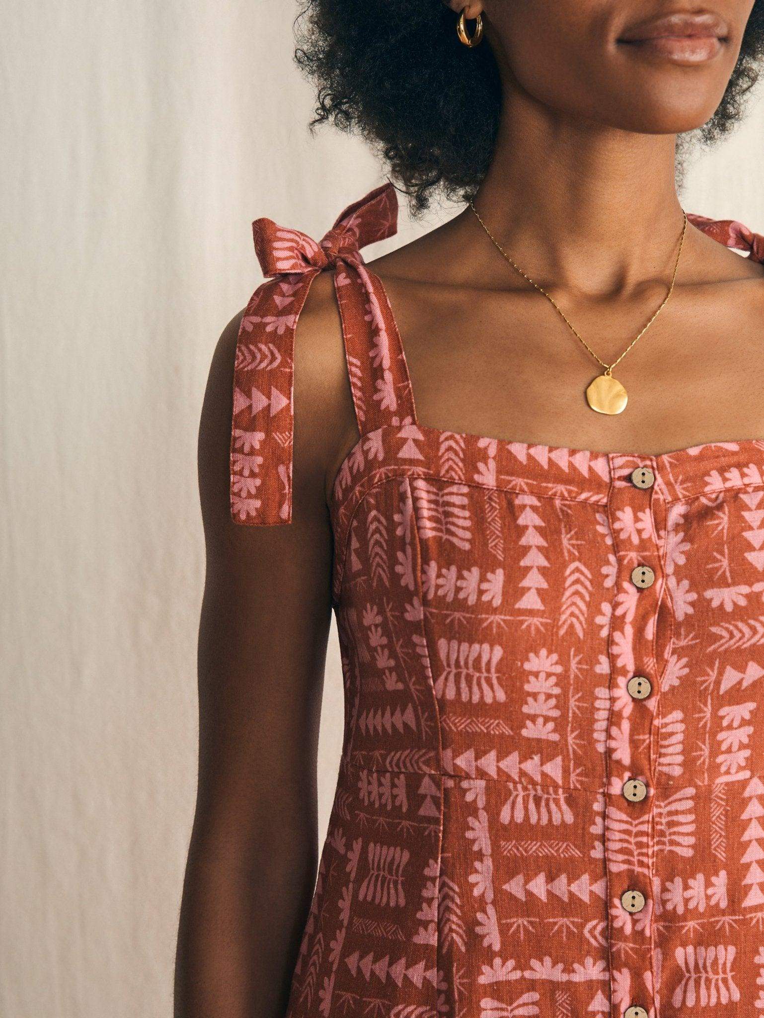 Anna Kahalekulu Kendall Dress - Red Naupaka Secondary image