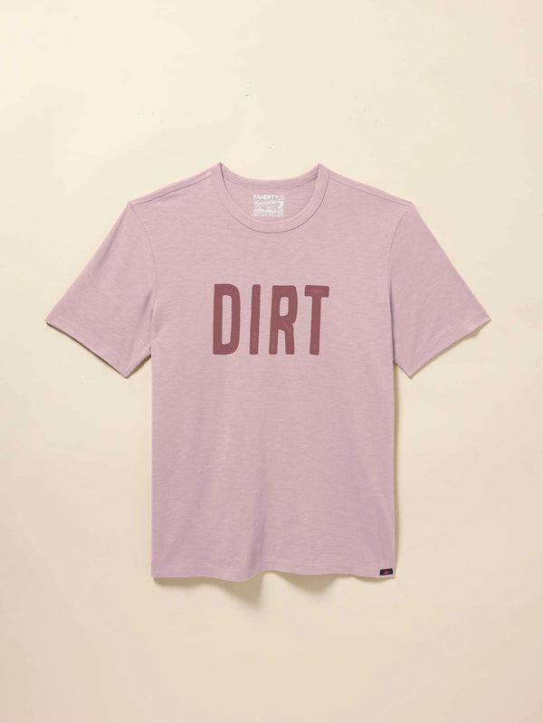 DIRT Sunwashed Regenerative Cotton Tee - Vista Plum