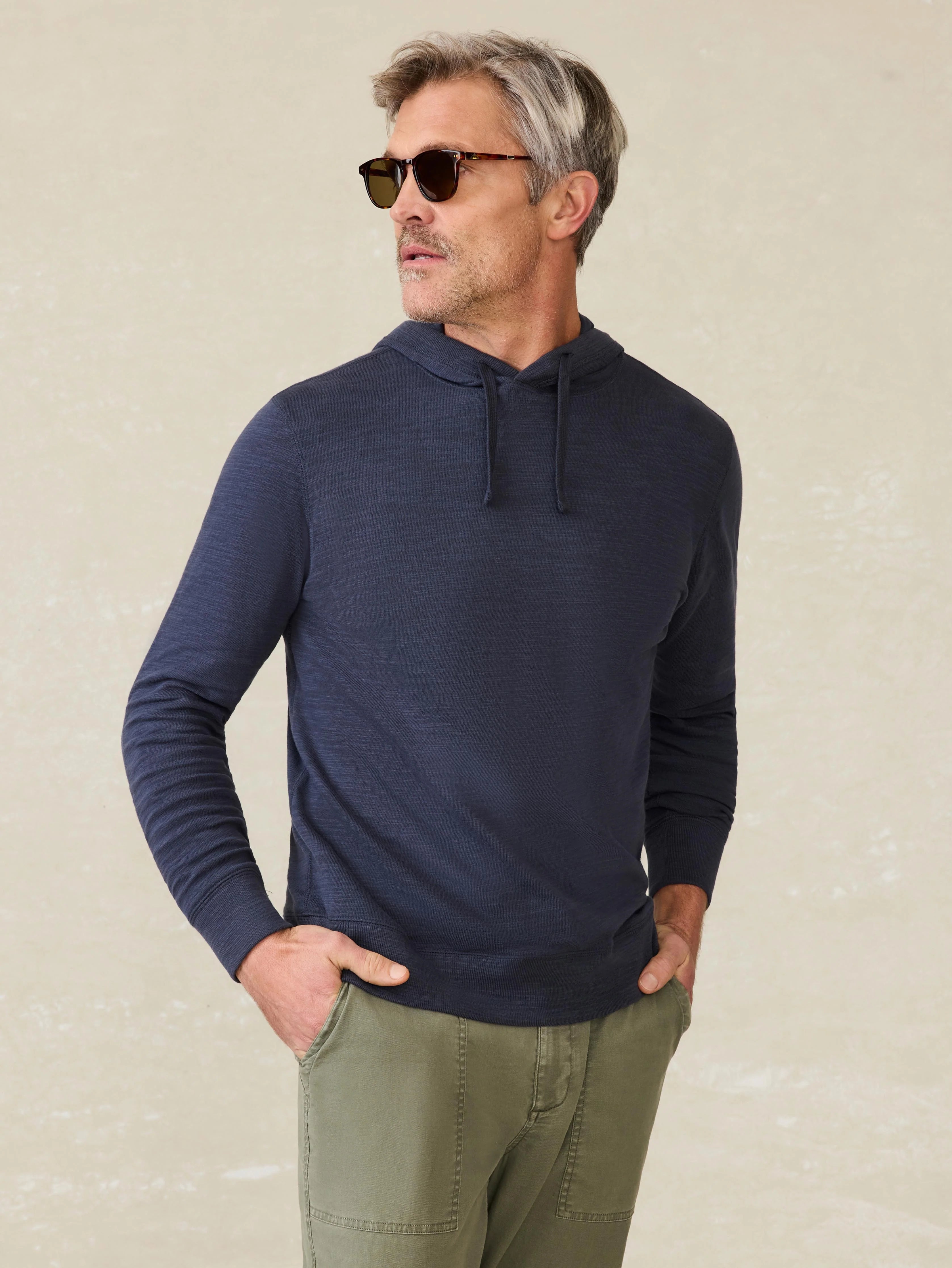 Sunwashed Midweight Organic Hoodie - Blue Nights Main image
