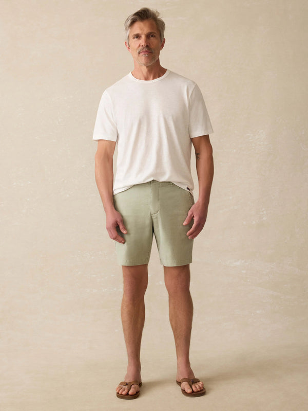 Tradewinds Linen Blend Short - Sage Mist