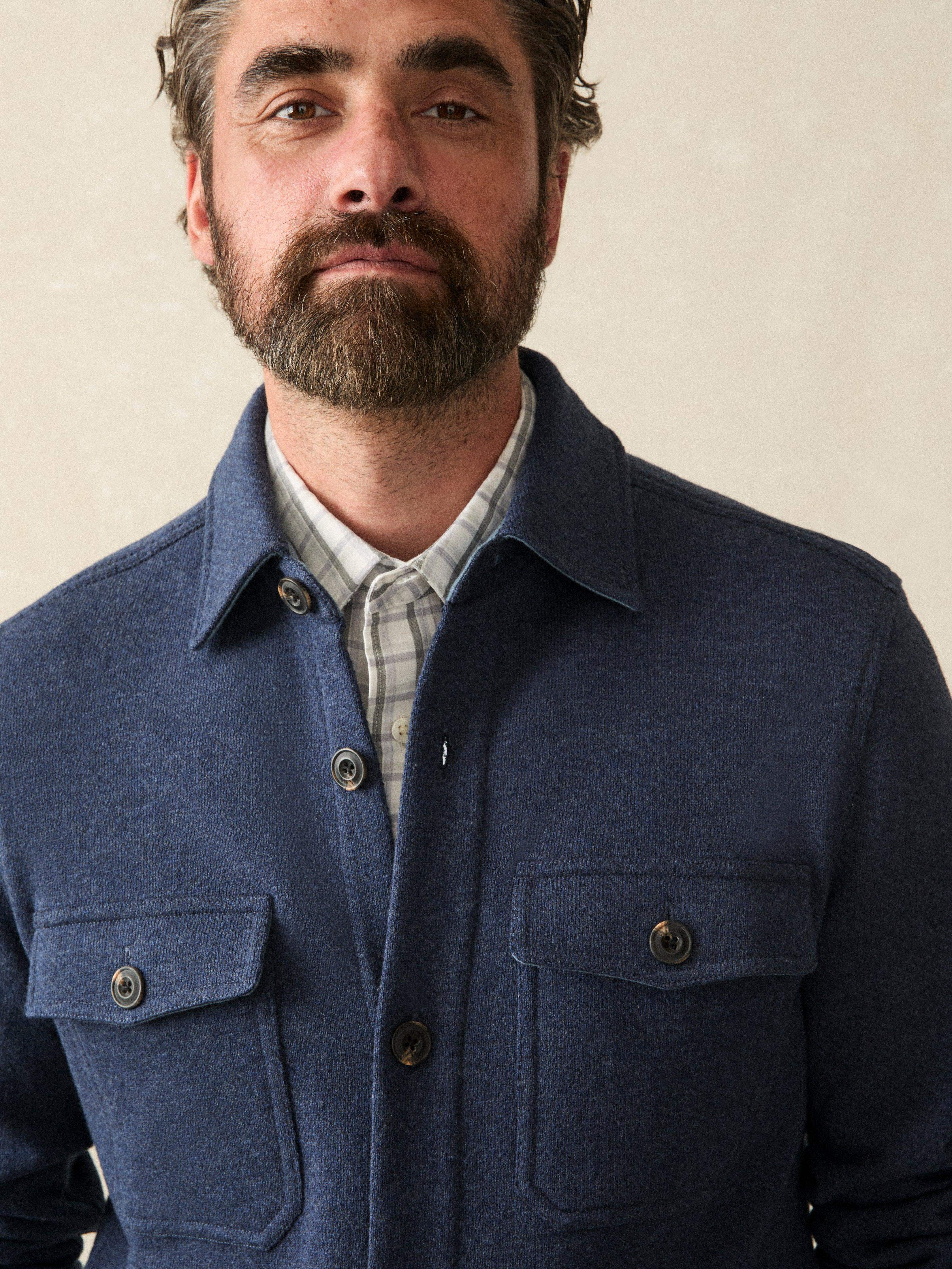 Inlet Knit CPO - Navy Night Melange Secondary image