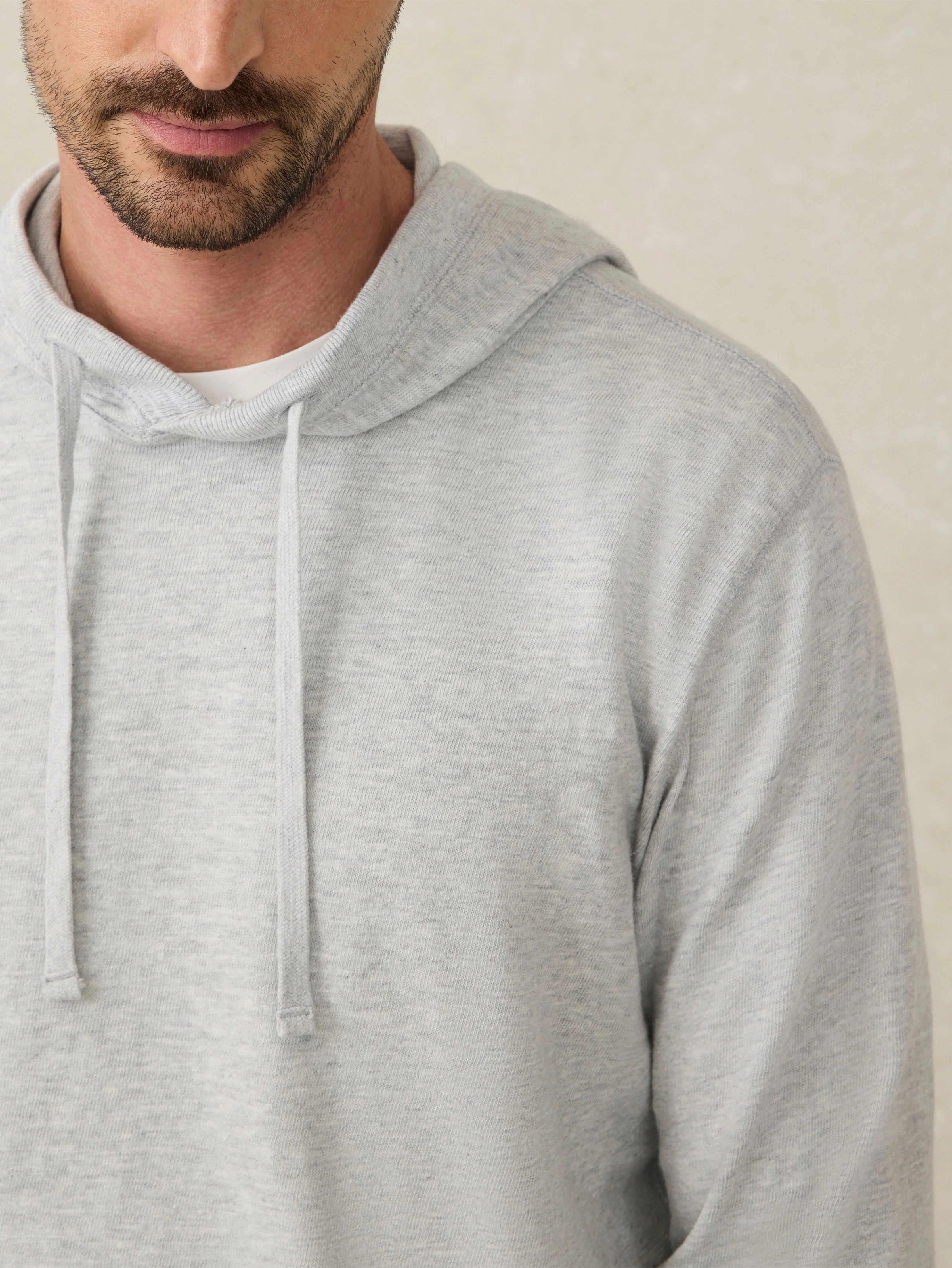 Sunwashed Midweight Organic Hoodie - Light Grey Heather Secondary image