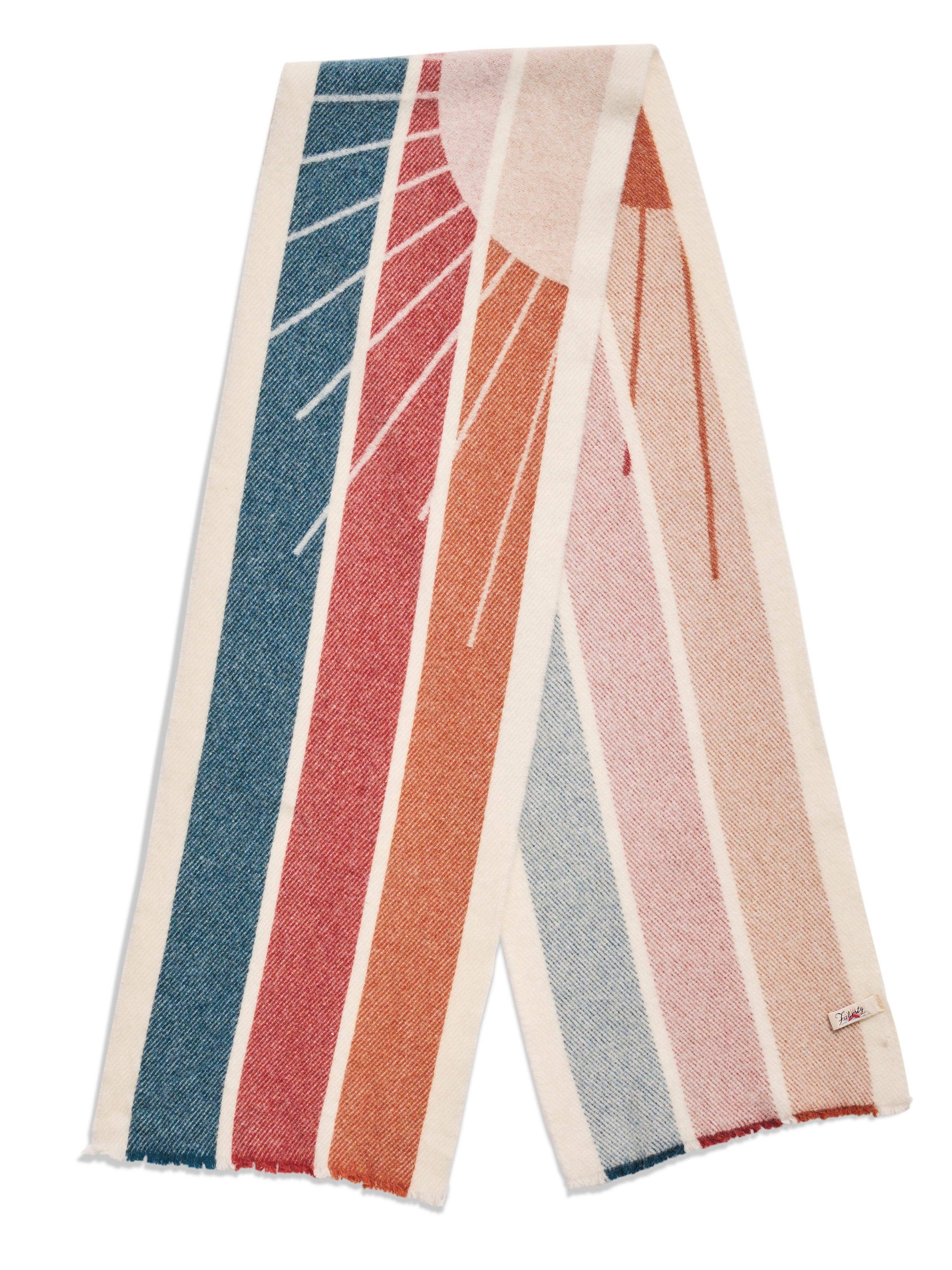 Sun And Wave Scarf - Ivory Main image