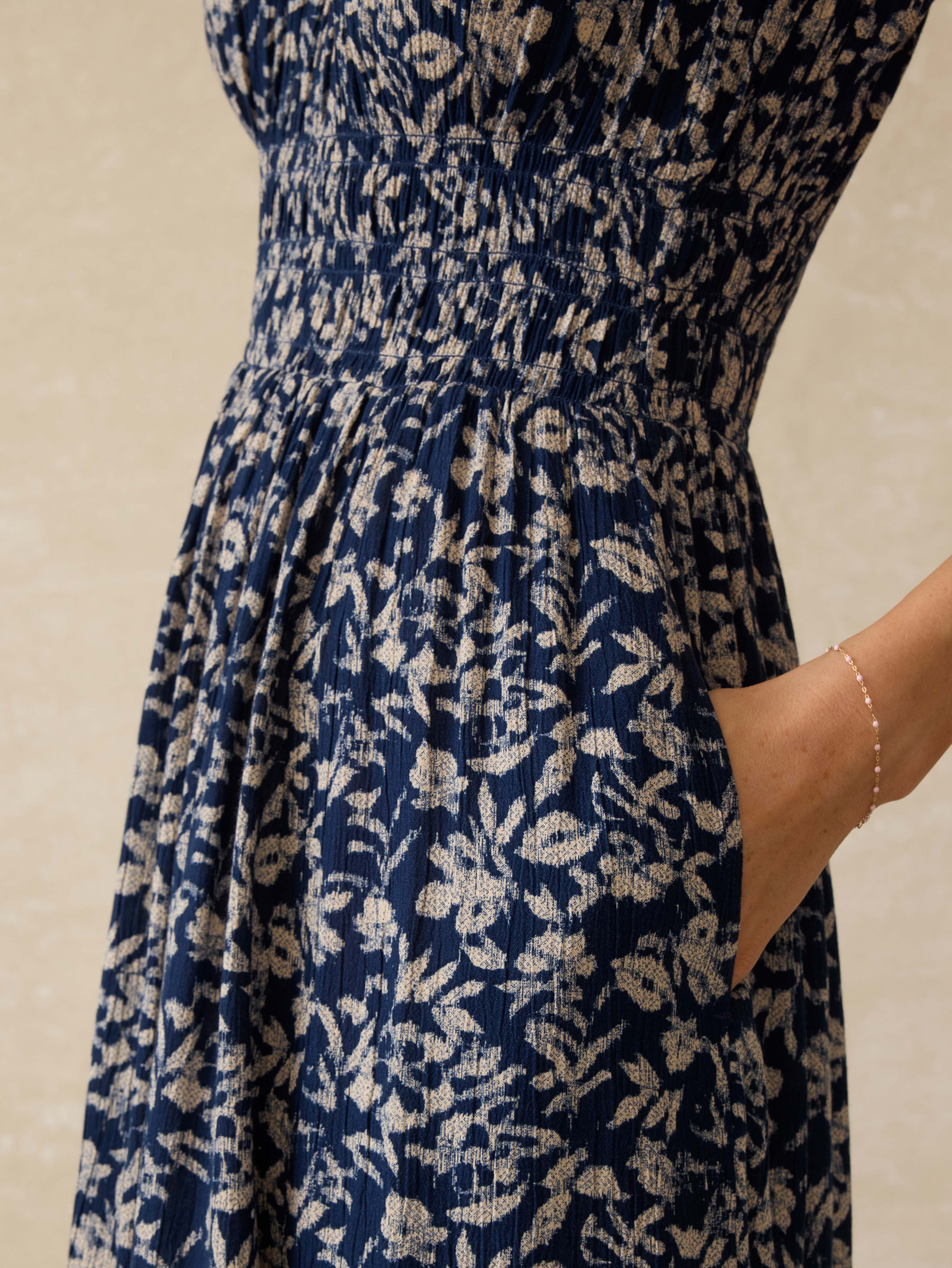 Sunseeker Dress - Juniper Ikat Floral Secondary image