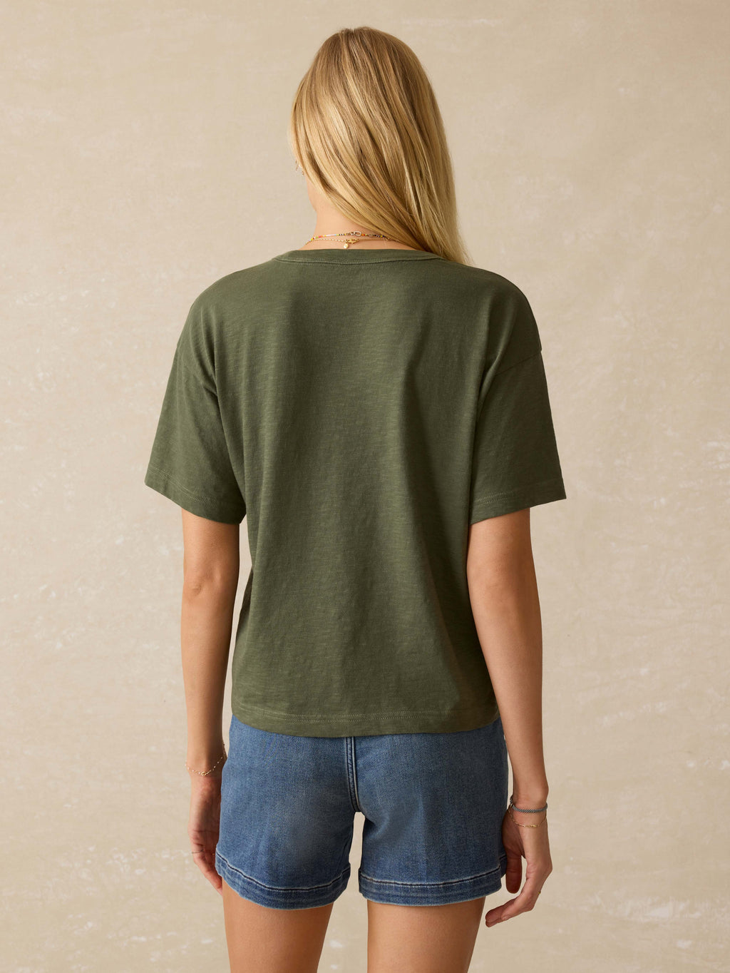 Sunwashed Regenerative Vintage Tee - Thyme