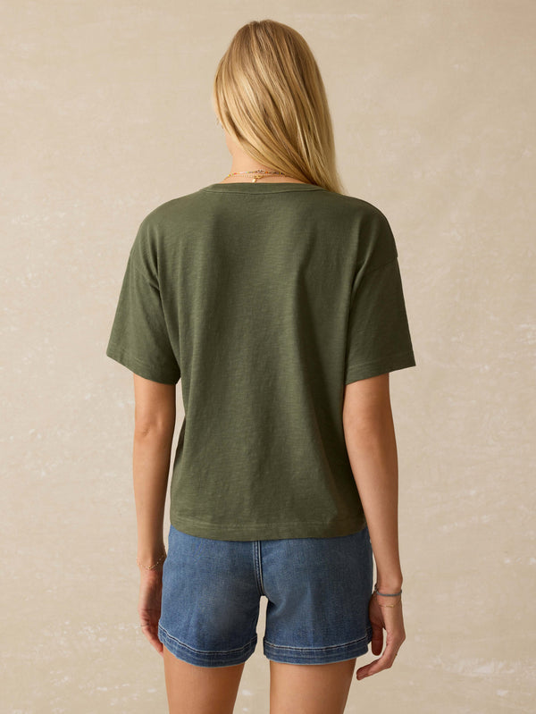Sunwashed Regenerative Vintage Tee - Thyme