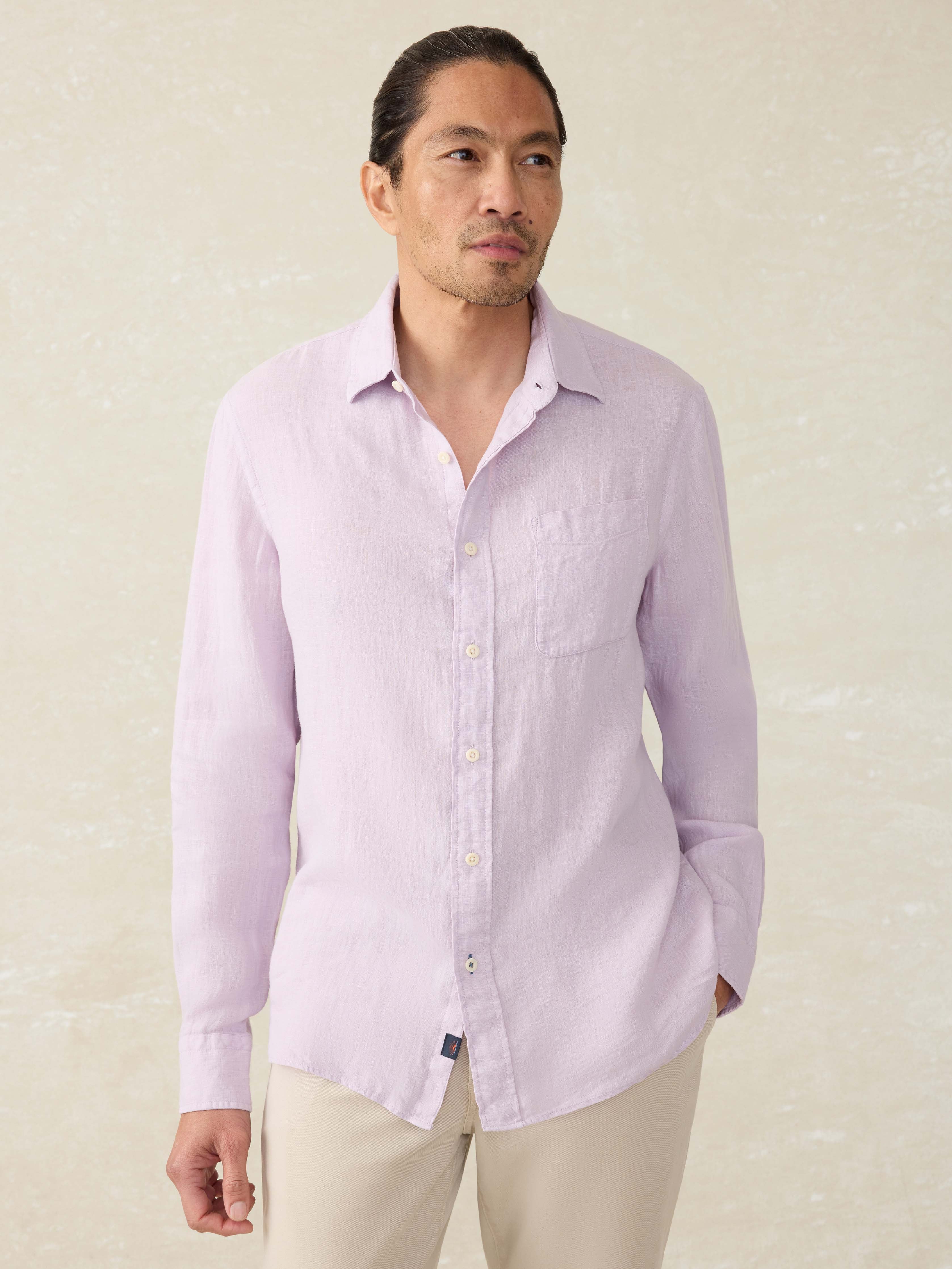 Laguna Linen Shirt - Wisteria Main image