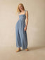Dune Cotton Gauze Ella Dress - Light Indigo Wash