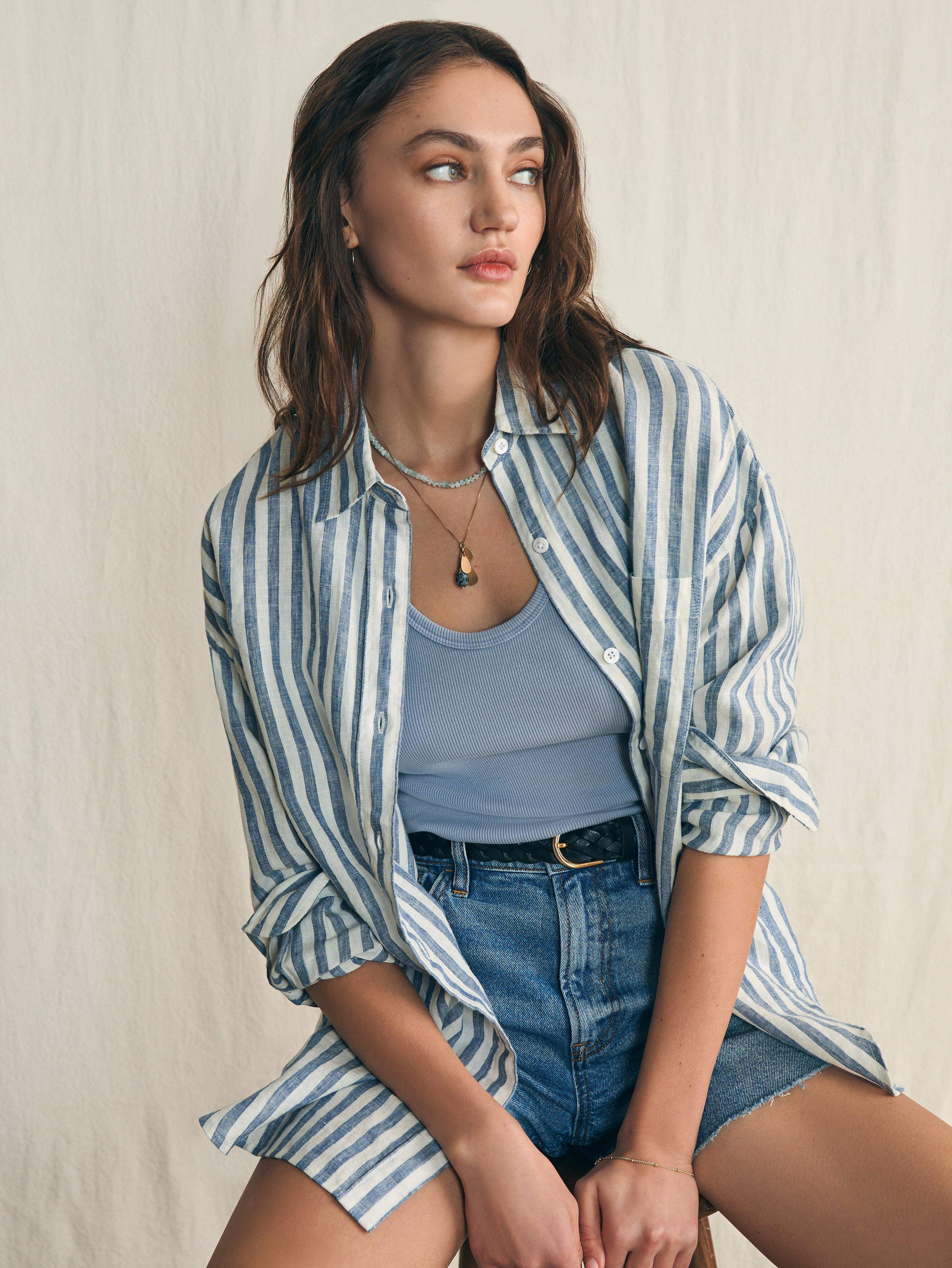 Sunwashed Rib Tank - Zen Blue Secondary image