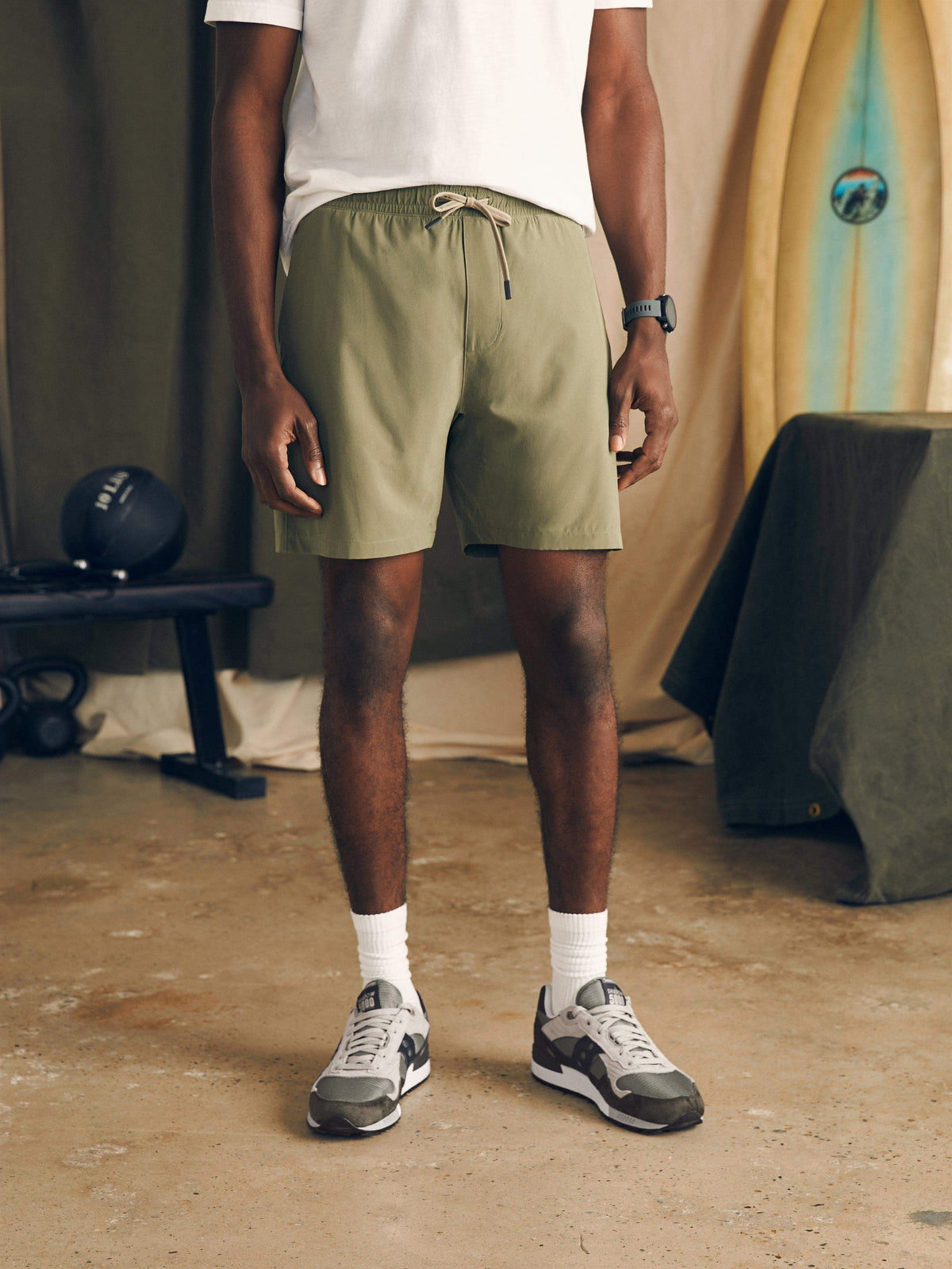Shorelite Active Swim Short (7" Inseam) - Light Pine Main image